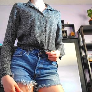 Black button-up shirt